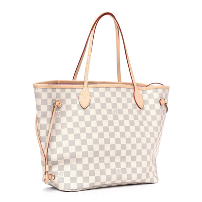 Louis Vuitton Damier Azur Neo Neverfull MM Rose Ballerine 2 of 4