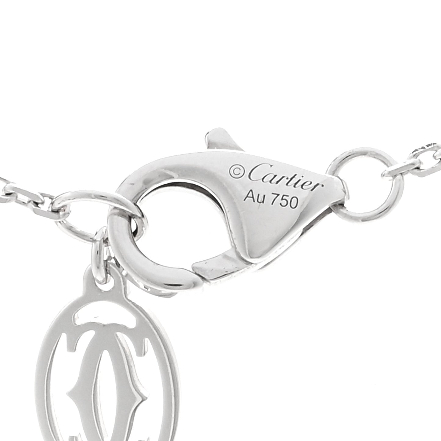18K White Gold Diamond XS D'Amour Pendant Necklace