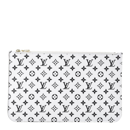 Louis Vuitton Monogram Giant Neverfull MM GM Pochette White 1 of 9