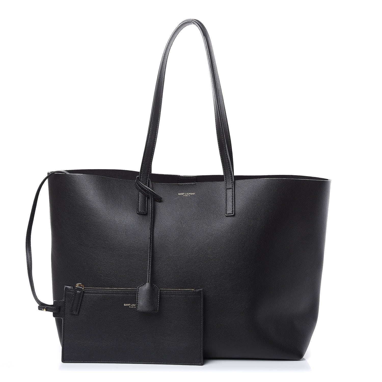 Saint Laurent Calfskin Large Shopping Tote Black 1 of 11