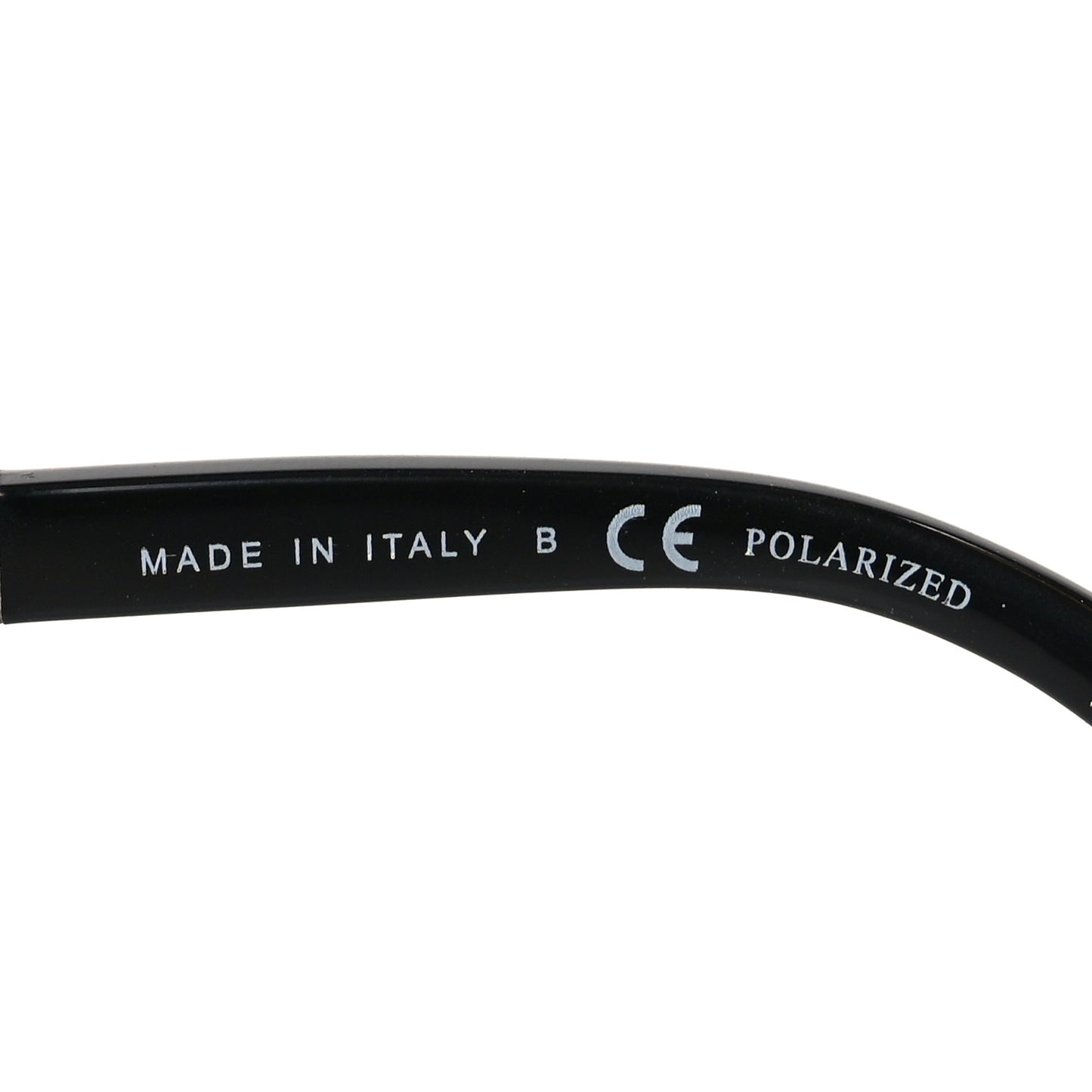 Metal Calfskin Polarized CC Chain Pilot Sunglasses 5439-Q-A Black