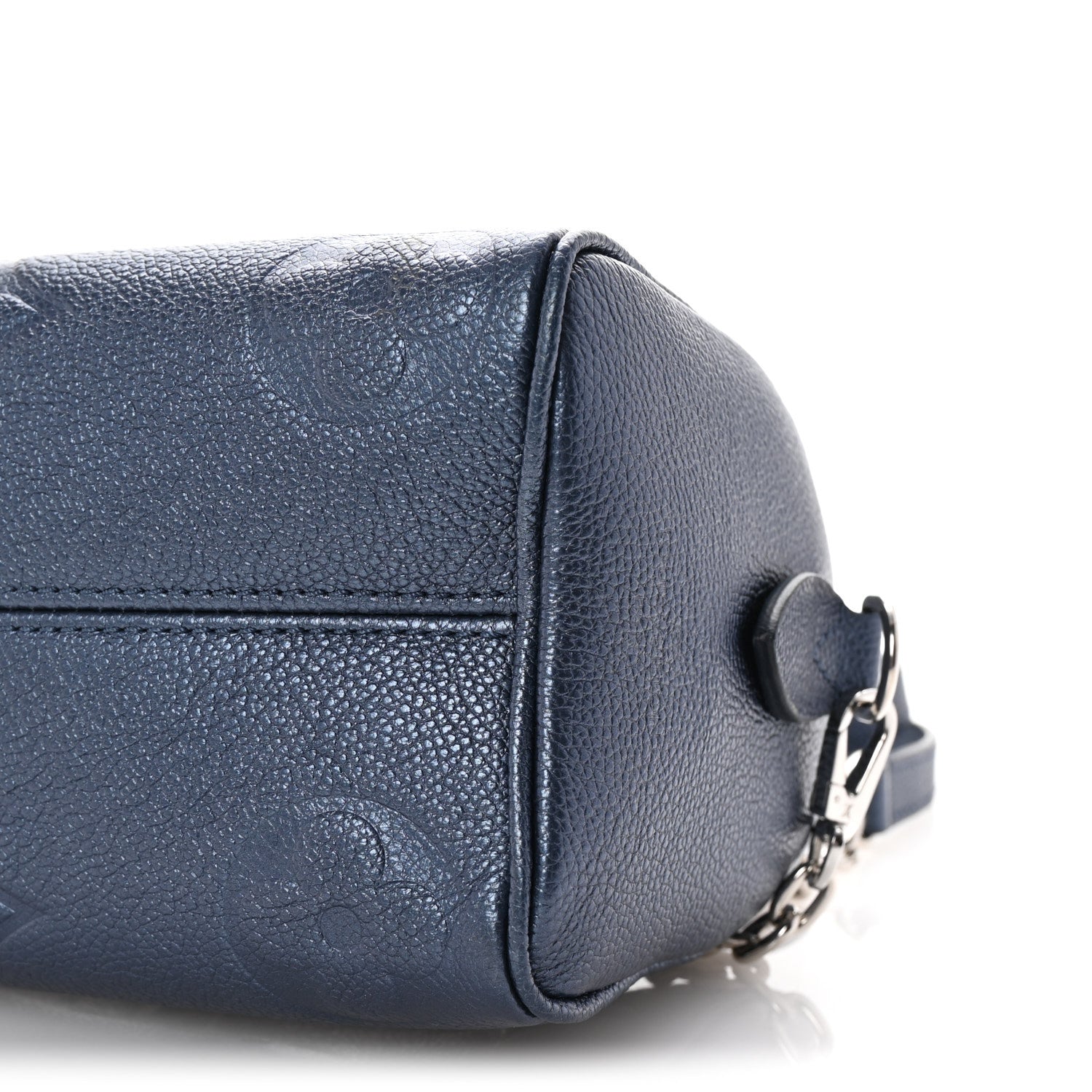Louis Vuitton Metallic Empreinte Monogram Giant Speedy Bandouliere 20 Navy Nacre 9 of 9