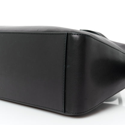 The Row Polished Saddle Calfskin E/W Top Handle Bag Black 10 of 10