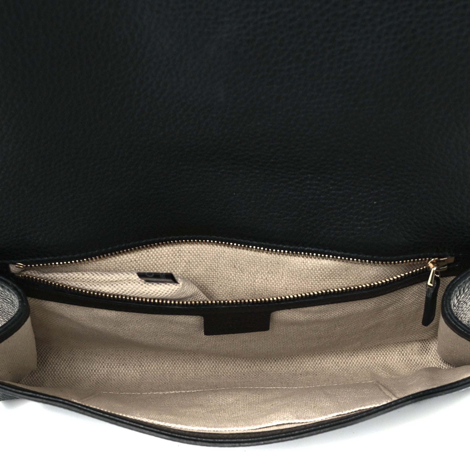Gucci Pebbled Calfskin Medium Soho Clutch Black 5 of 12