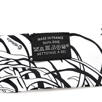 Hermes Silk Jungle Love Rainbow Twilly Gris Black White 4 of 4