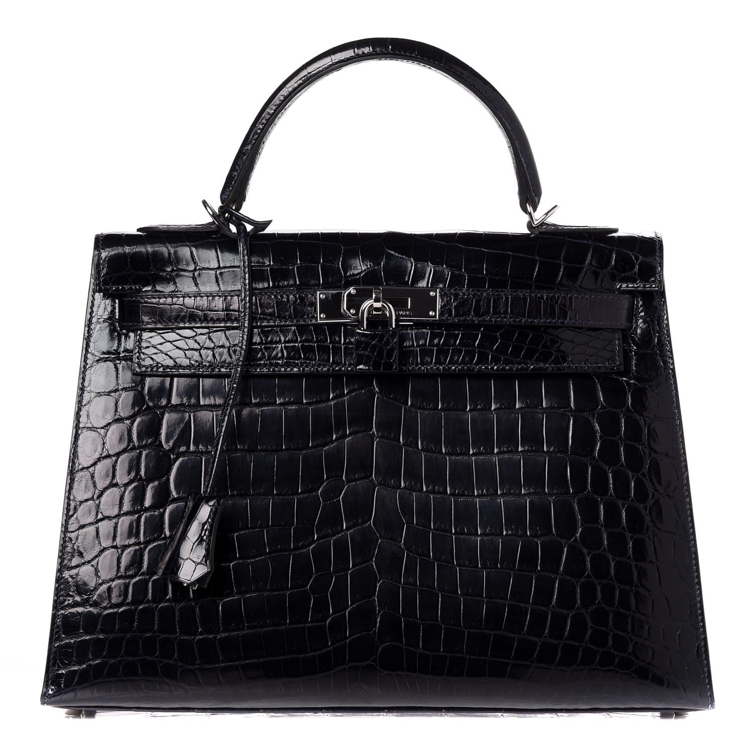 Hermes Shiny Niloticus Crocodile Kelly Sellier 32 1 of 36