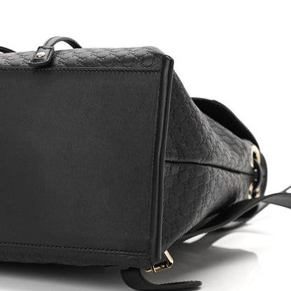 Gucci Microguccissima Drawstring Backpack Black 9 of 9