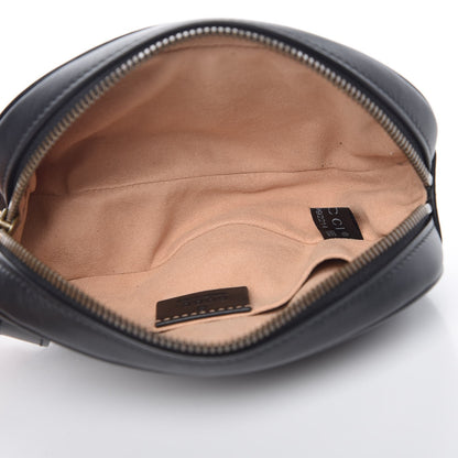 Gucci Calfskin Matelasse GG Marmont Belt Bag 95 38 Black 5 of 10