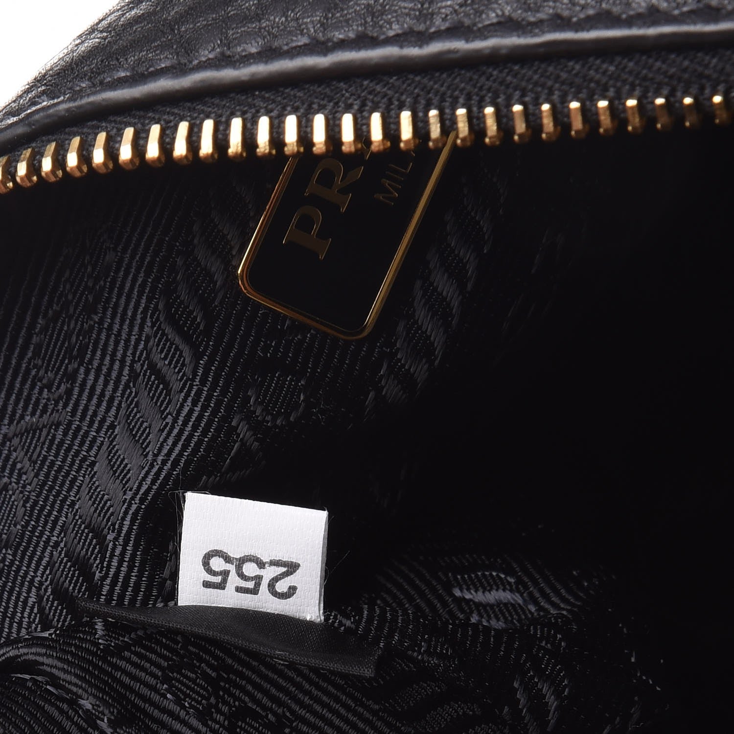 Prada Vitello Daino Cosmetic Pouch Black 8 of 8