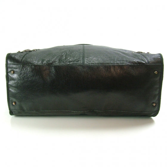 Balenciaga Chevre Weekender Travel Tote Black 5 of 10