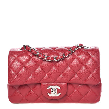 Chanel Caviar Quilted Mini Rectangular Flap Red 1 of 11