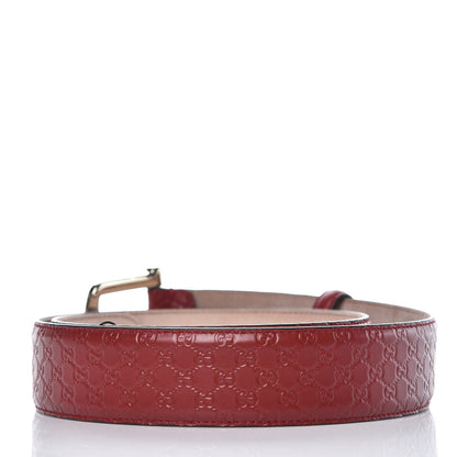 Gucci Soft Microguccissima Margaux Calfskin Belt 90 36 Rosso 3 of 6
