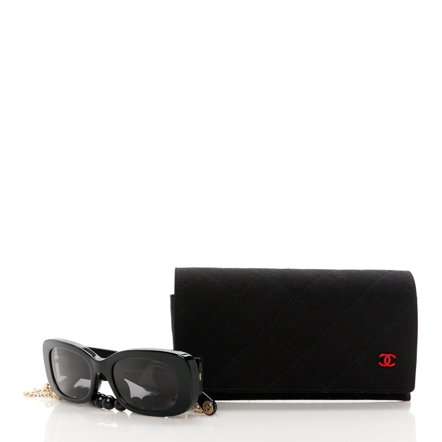 Acetate Rectangle Sunglasses 5488-A Black