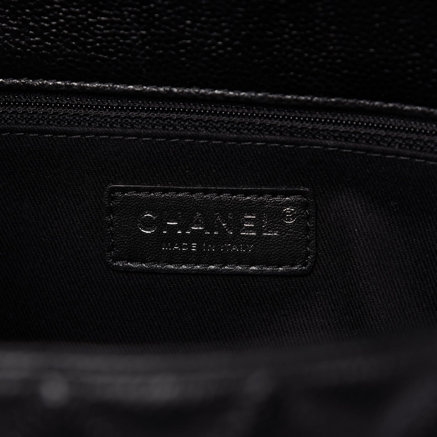 Caviar Quilted Small Coco Handle Flap So Black
