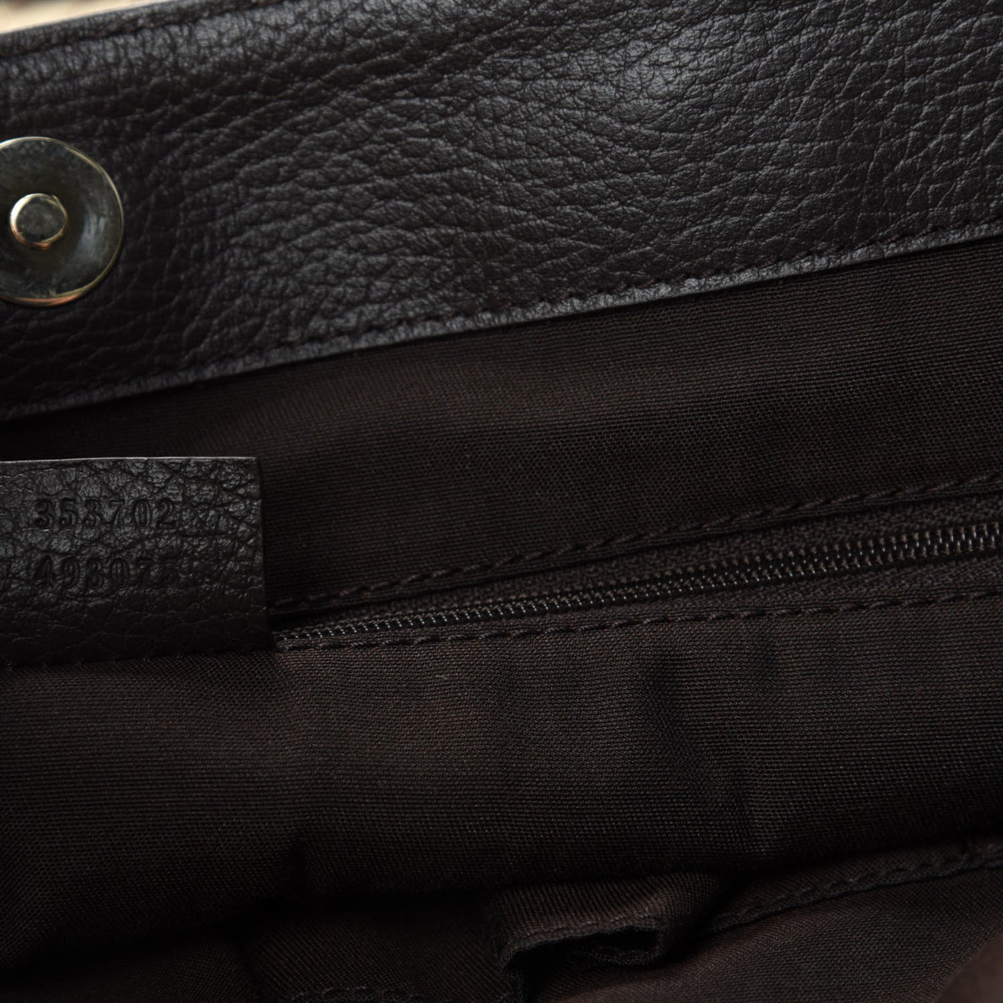 Diamante Medium Vertical Tote Dark Brown