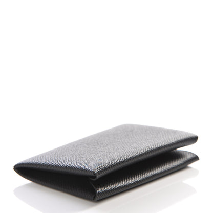 Hermes Epsom Calvi Card Case Black 3 of 8