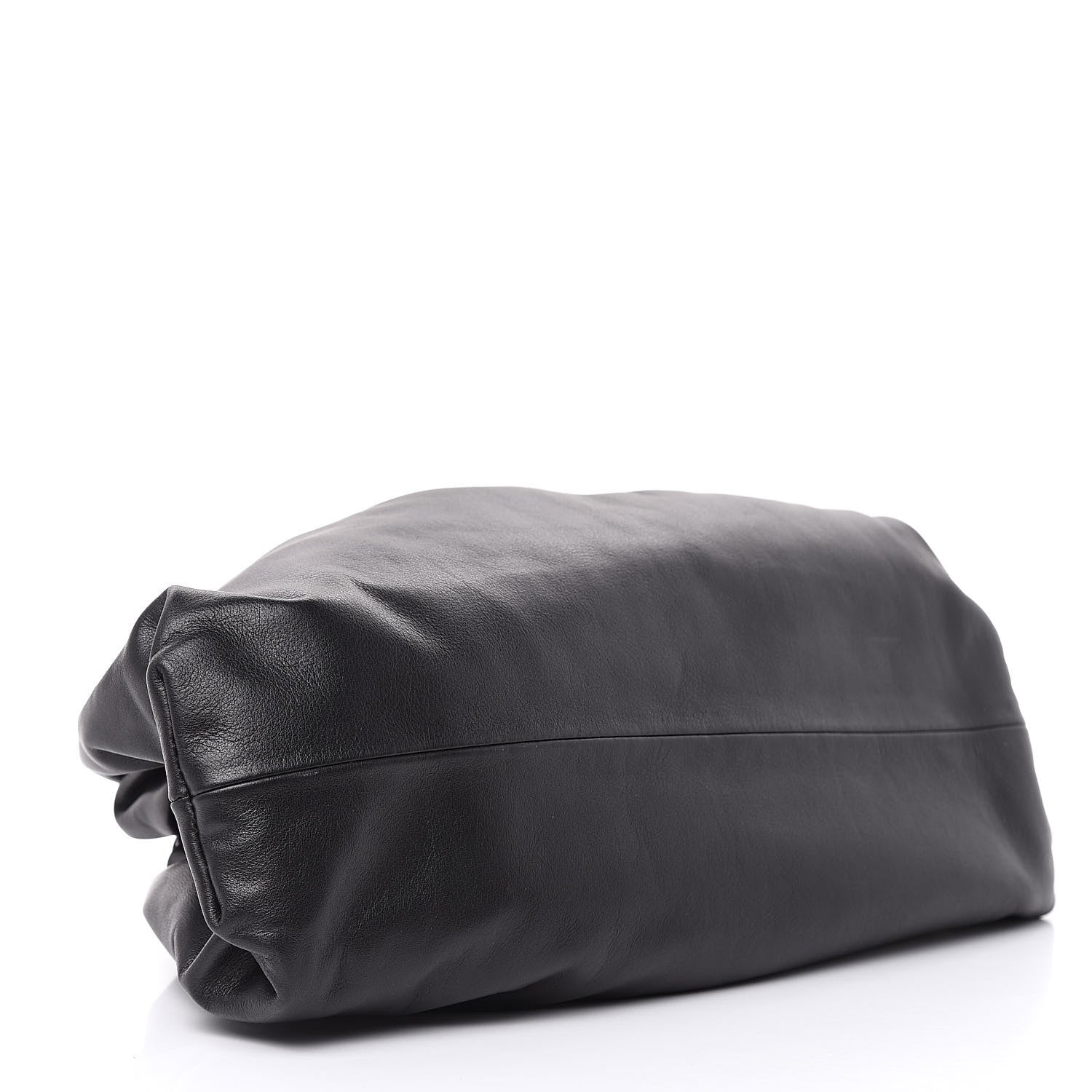 Bottega Veneta Smooth Butter Calf The Pouch Oversized Clutch Black 4 of 11