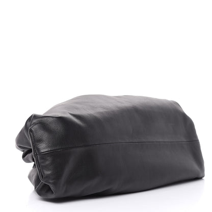 Bottega Veneta Smooth Butter Calf The Pouch Oversized Clutch Black 4 of 11