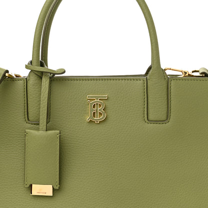 Burberry Grained Calfskin Small Frances Tote Spruce Green 7 of 9