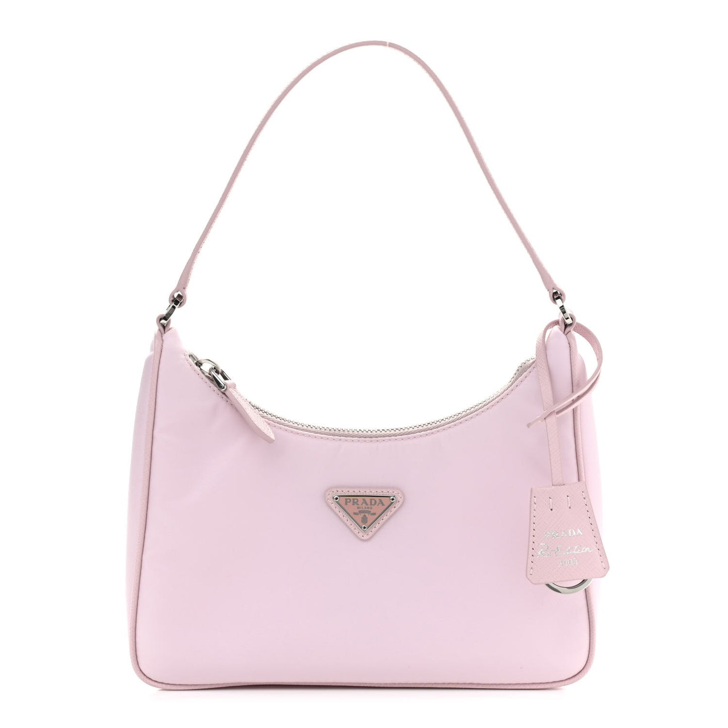Re-Nylon Saffiano Mini Re-Edition 2005 Bag Alabastro
