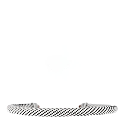David Yurman Sterling Silver Diamond Garnet 5mm Cable Classics Bracelet 3 of 5