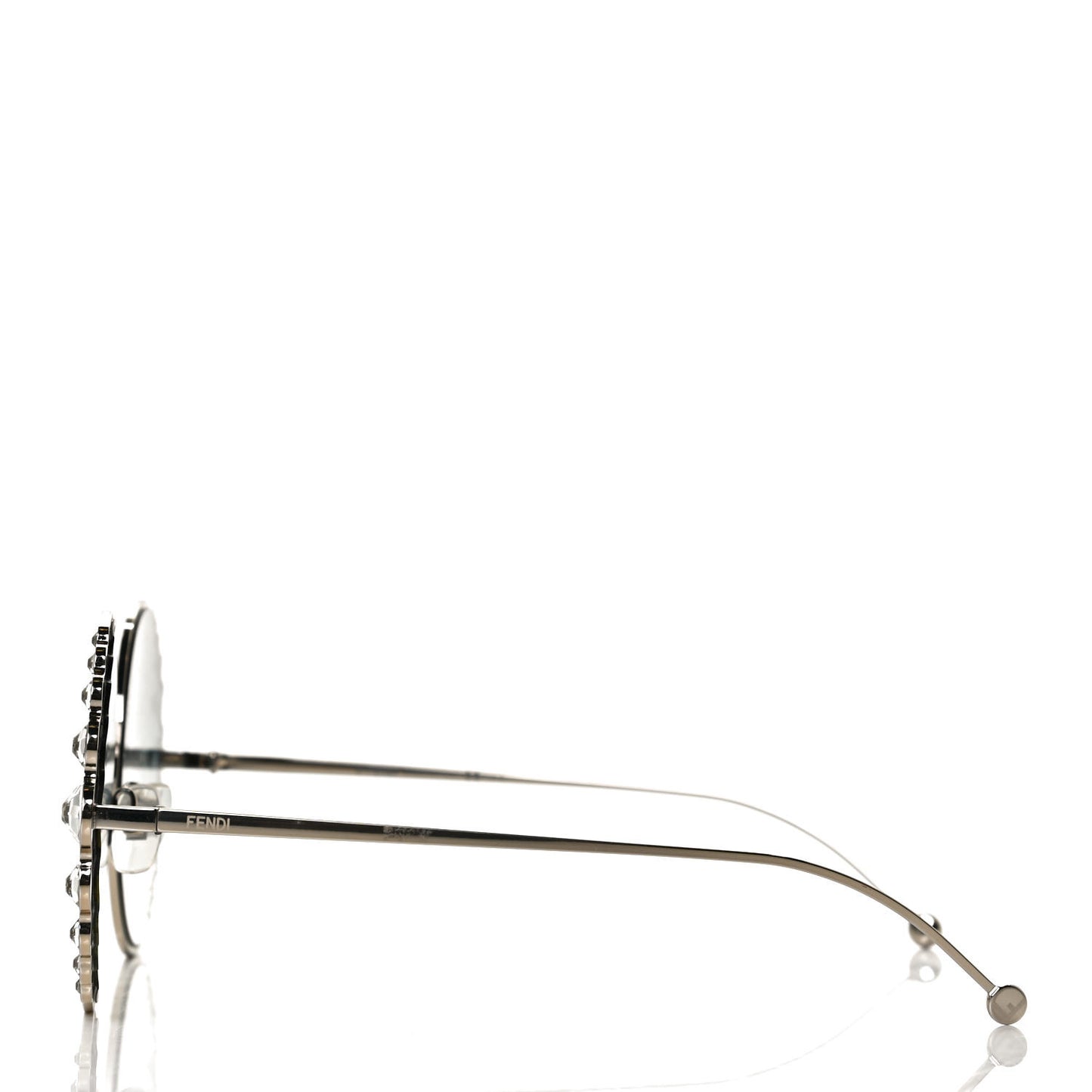 Crystal Round Sunglasses FF0324/S Silver
