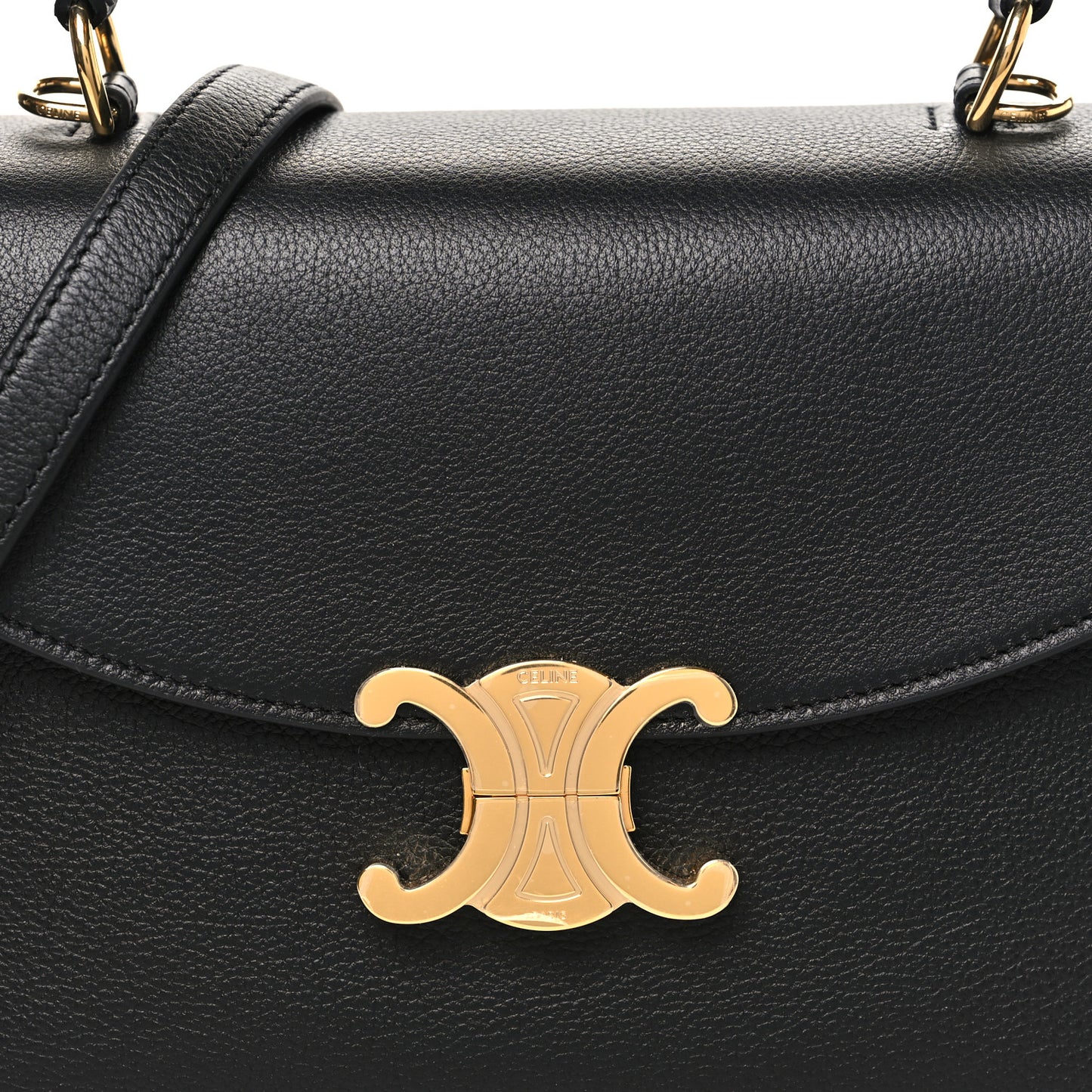 Supple Grained Calfskin Medium Nino Black