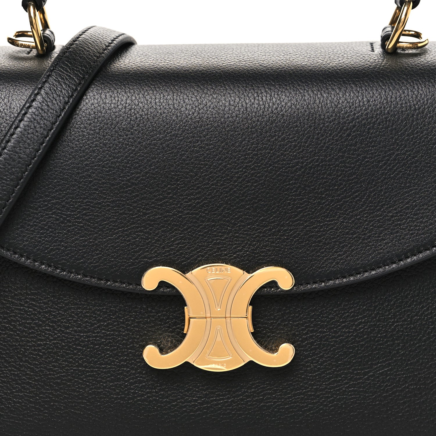 Celine Supple Grained Calfskin Medium Nino Black 7 of 9