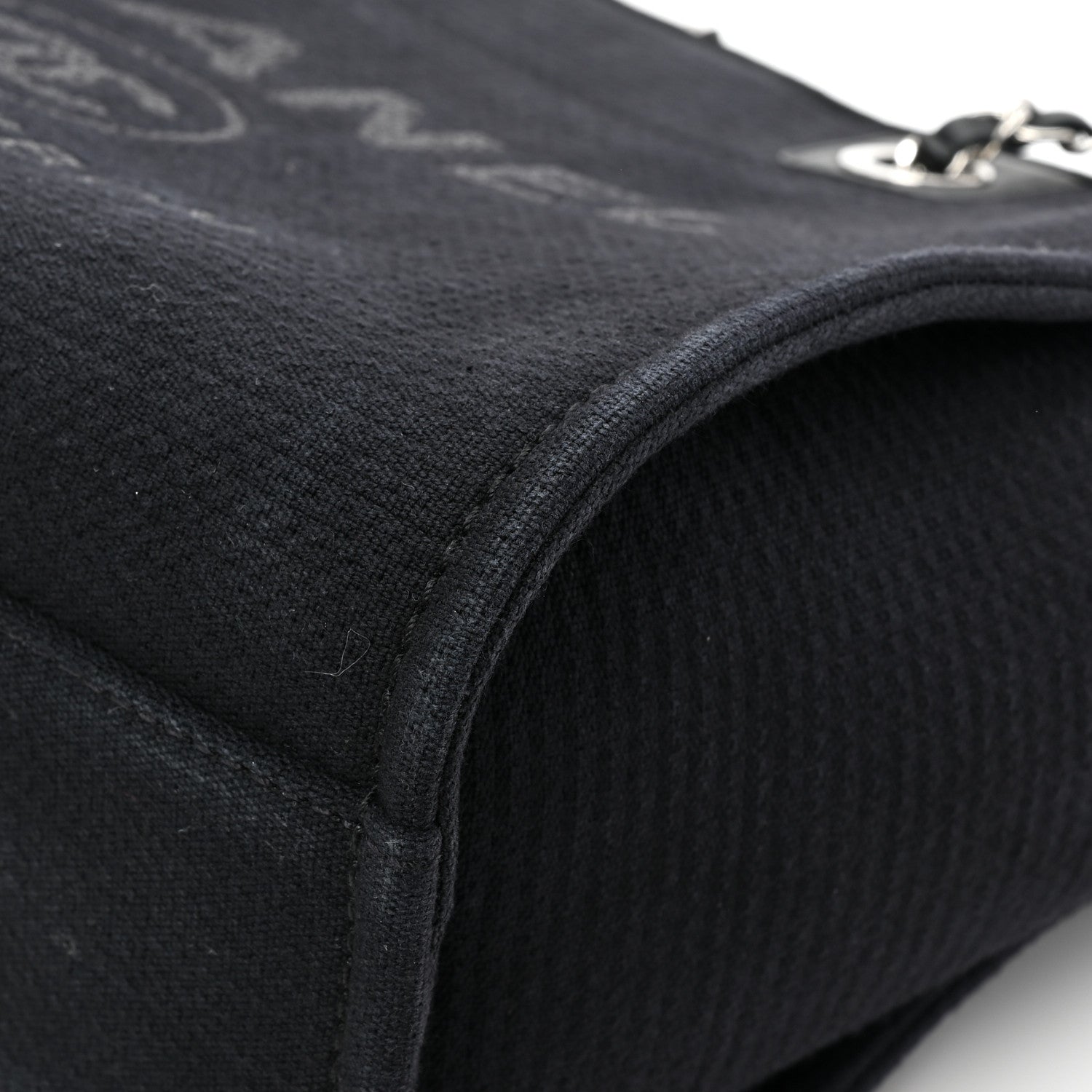 Chanel Mixed Fibers Small Deauville Tote Black 13 of 15