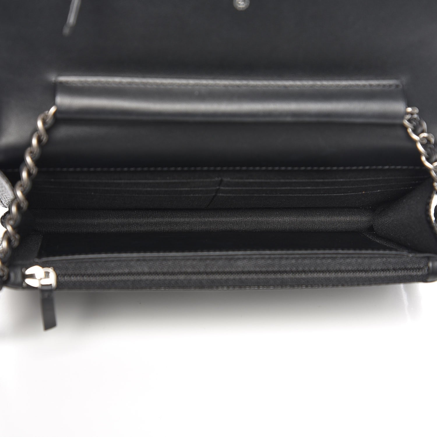 Chanel Caviar Quilted Boy Wallet On Chain WOC Black 5 of 9