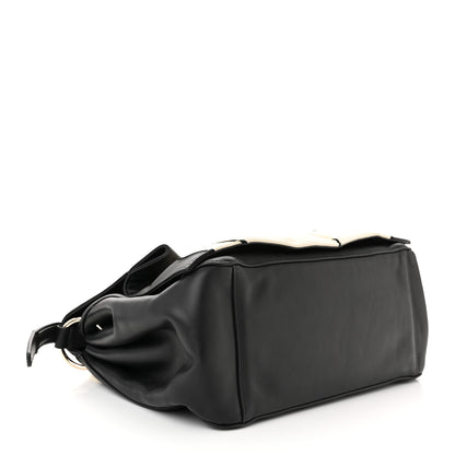 Valentino Garavani Lambskin Snakeskin Bloomy Crossbody Bag Black 4 of 12