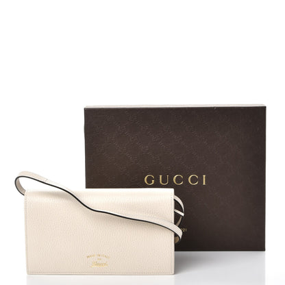 Gucci Dollar Calfskin Mini Swing Wallet Bag Mystic White 8 of 8
