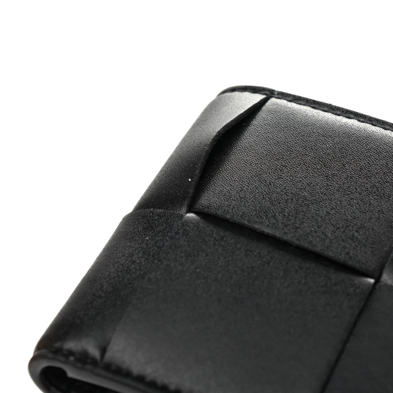 Bottega Veneta Calfskin Intrecciato Bi-Fold Wallet Black 7 of 7