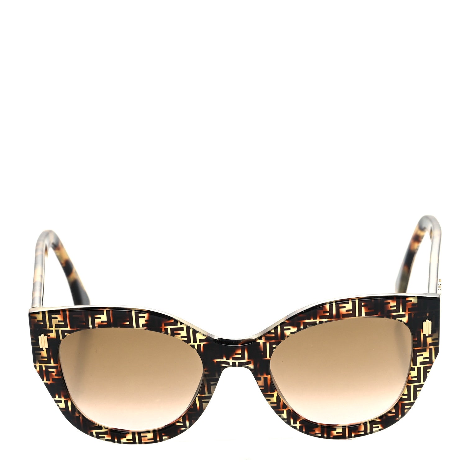 Fendi Acetate Fendi Roma Cat Eye Sunglasses FF 0435/S Havana 2 of 8