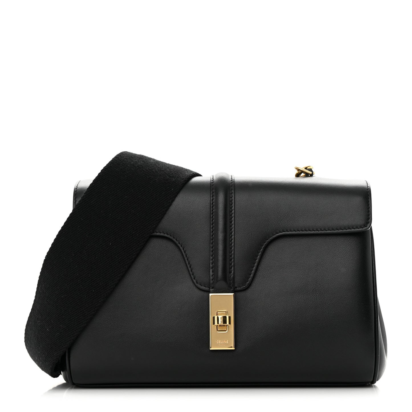Smooth Calfskin Teen 16 Crossbody Bag Black