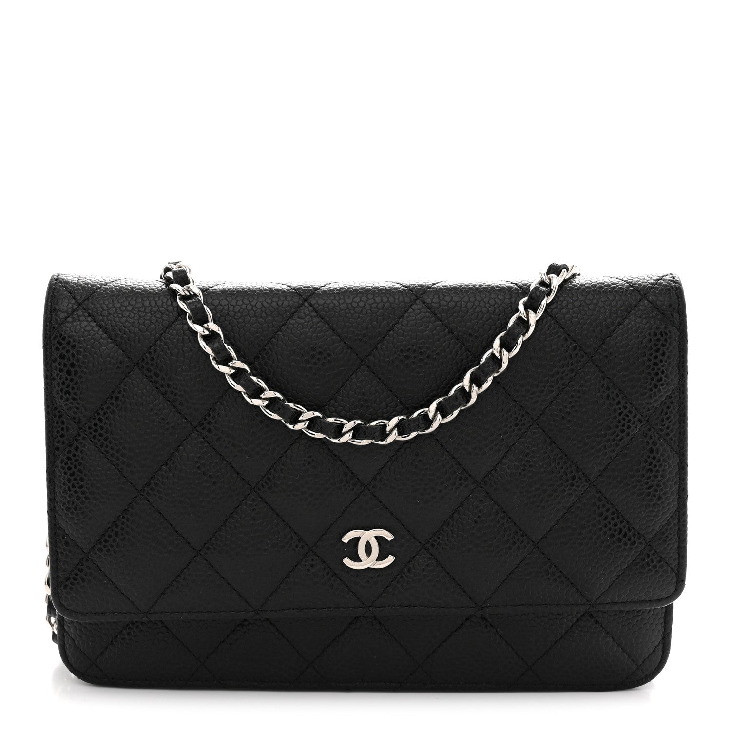 Chanel Caviar Quilted Wallet on Chain WOC Black 1 of 11