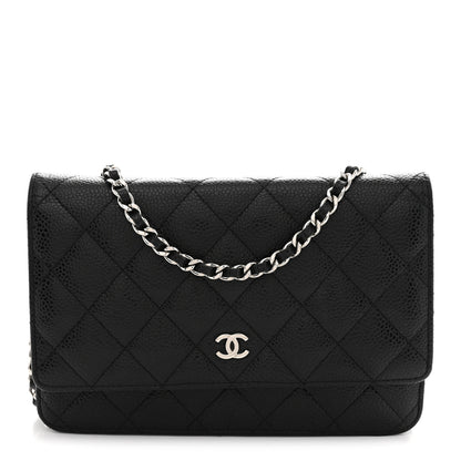 Chanel Caviar Quilted Wallet on Chain WOC Black 1 of 11