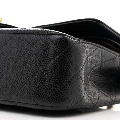 Chanel Caviar Quilted Medium Double Flap Black 10 of 12