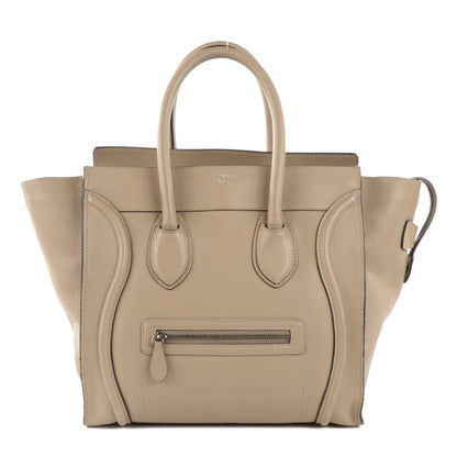 Celine Drummed Calfskin Mini Luggage Dune 1 of 12