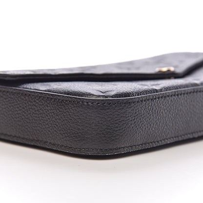 Louis Vuitton Empreinte Pochette Felicie Chain Wallet Black 10 of 12