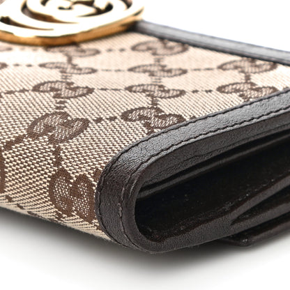 Gucci Monogram Interlocking GG Continental Wallet Dark Brown 9 of 14