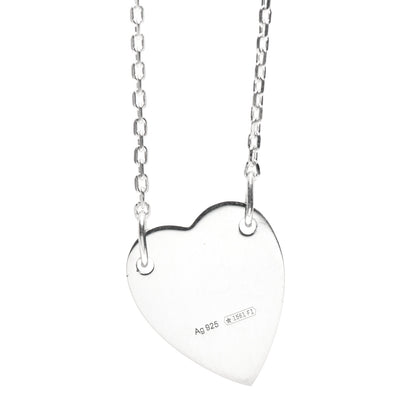 Gucci Sterling Silver Trademark Heart Bracelet 4 of 4