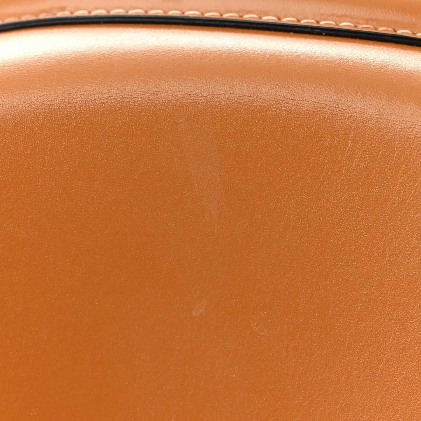 Calfskin The Curve Small Shoulder Bag Tan