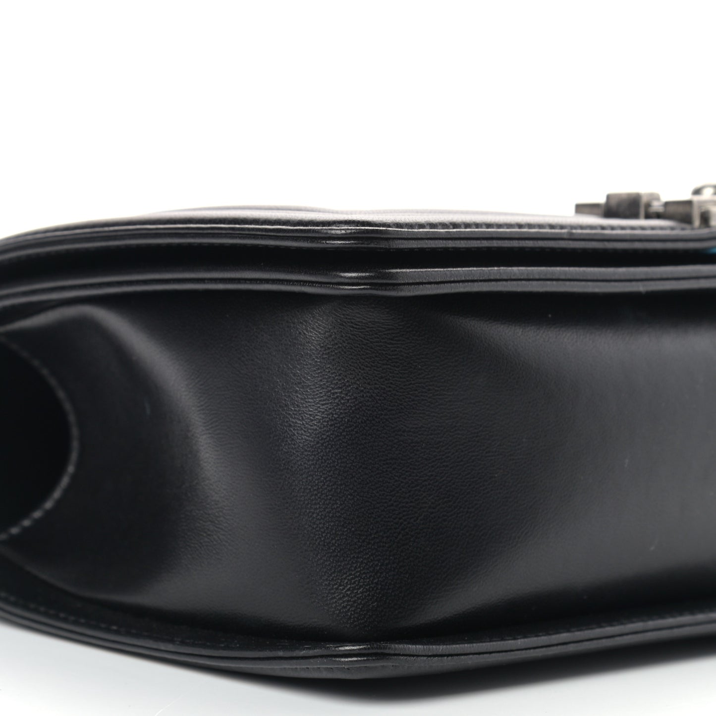 Lambskin Quilted Medium Boy Flap Black