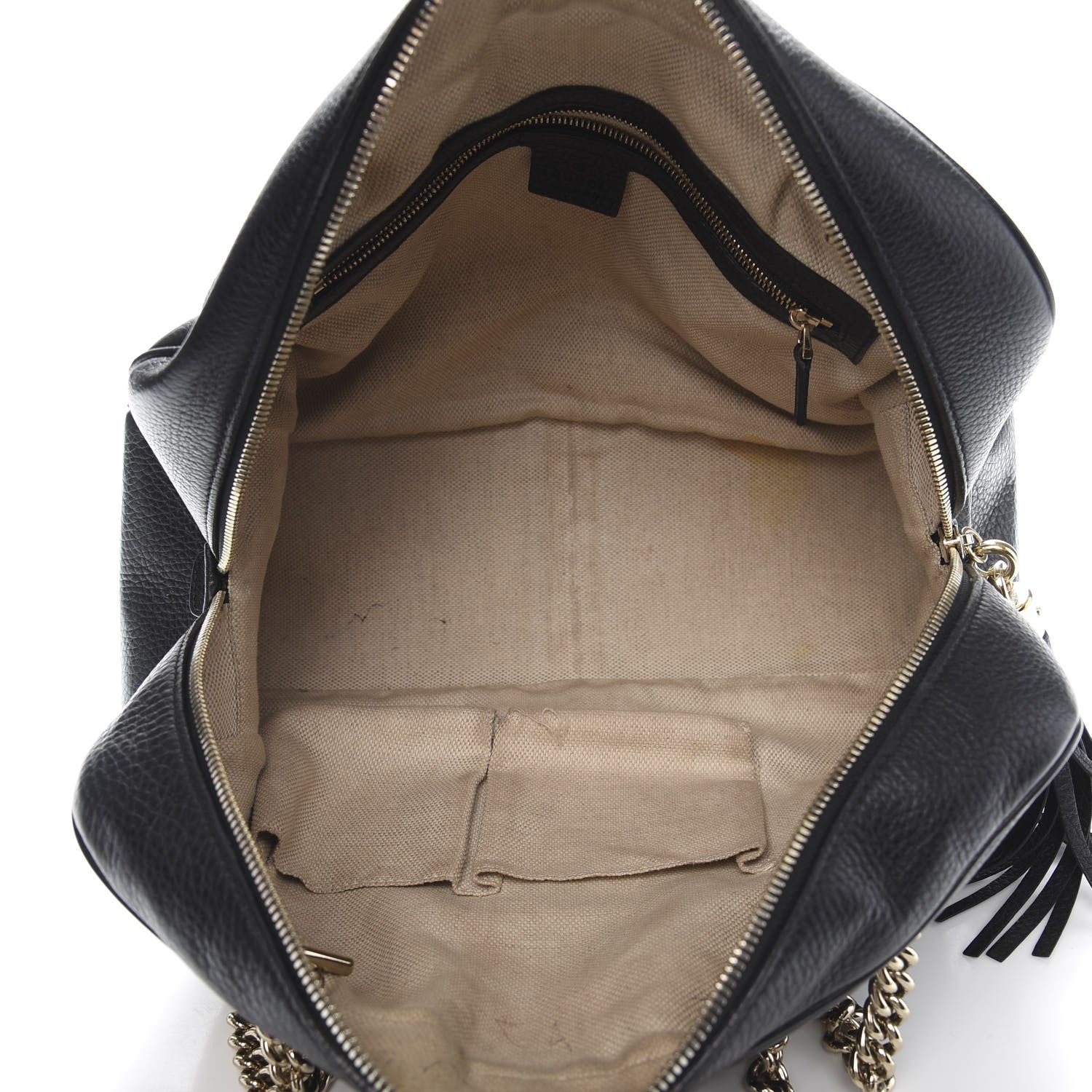 Gucci Pebbled Calfskin Medium Soho Bowler Black 5 of 16