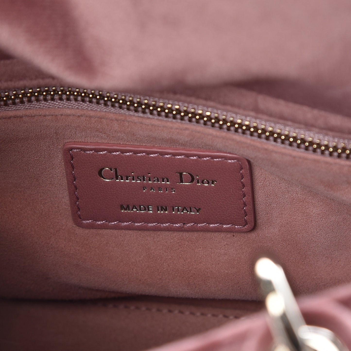 Velvet Mini Lady Dior Pink