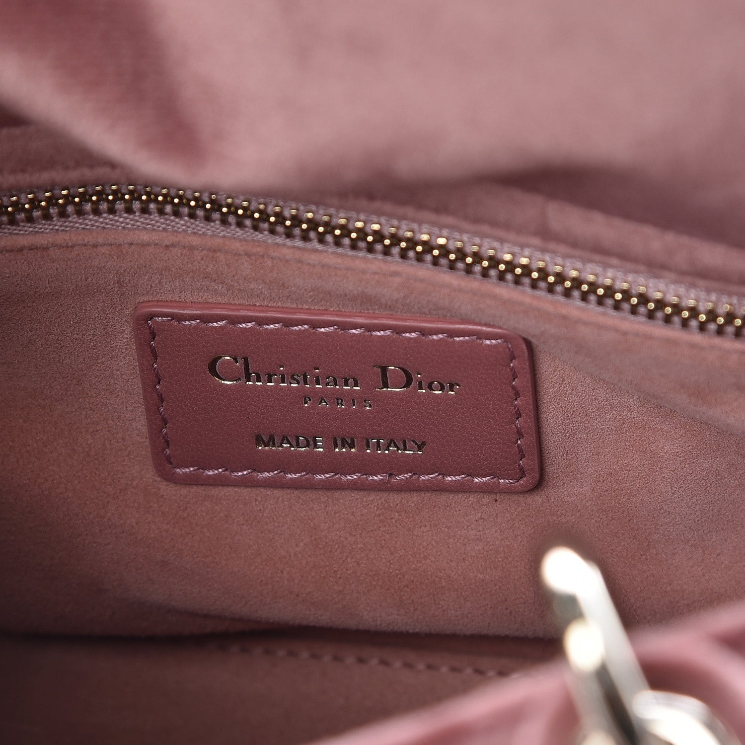 Christian Dior Velvet Mini Lady Dior Pink 6 of 11