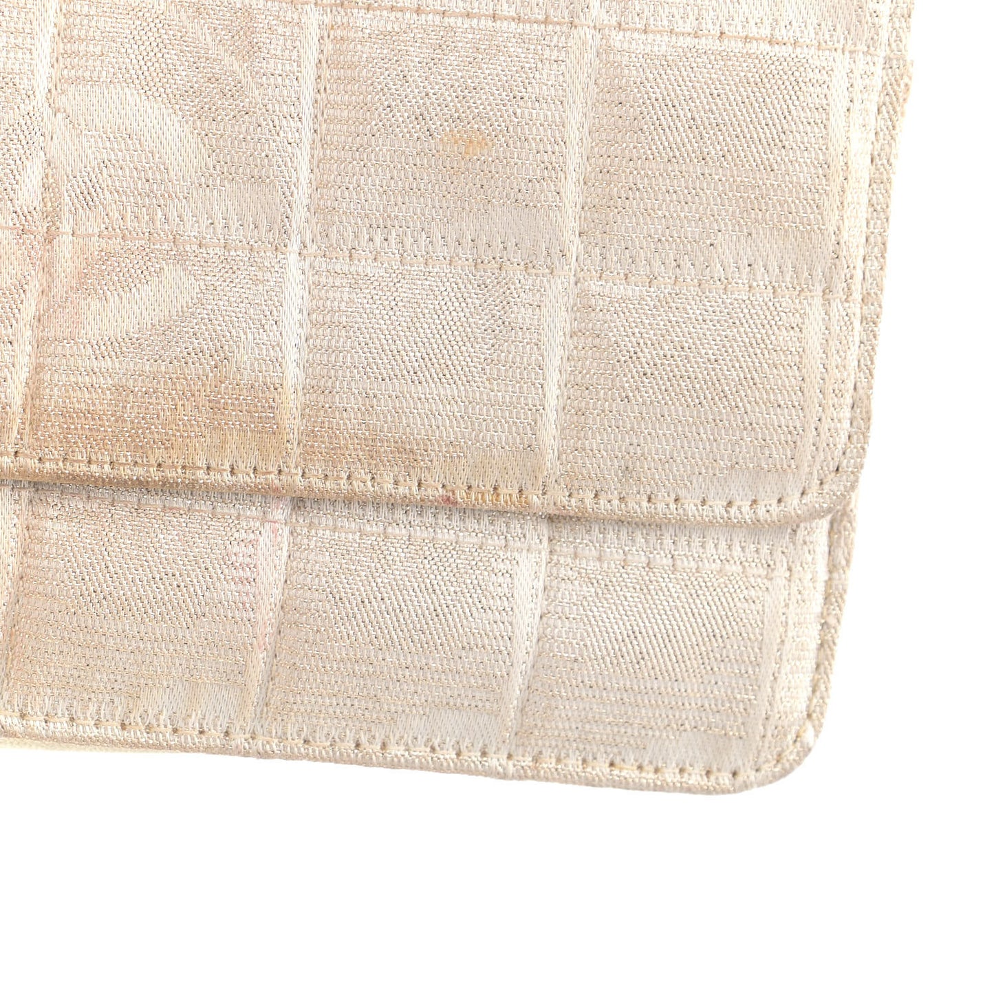 Nylon Travel Wallet On Chain WOC Metallic Gold