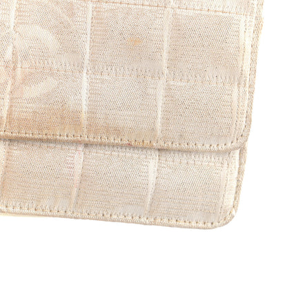 Chanel Nylon Travel Wallet On Chain WOC Metallic Gold 10 of 12