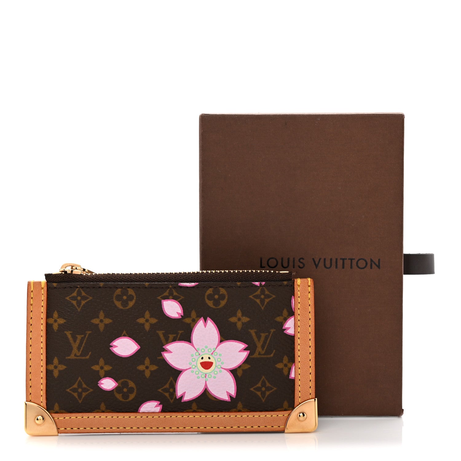 Louis Vuitton Monogram Cherry Blossom Key Pouch Brown 7 of 7